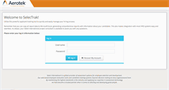 Desktop Screenshot of aerotektn.selectrakonline.com