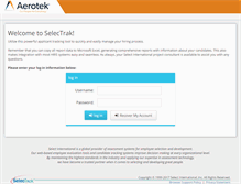 Tablet Screenshot of aerotektn.selectrakonline.com